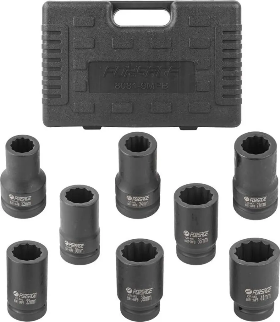 Offerta Set Bussole 1" 12 Poli 22-41 mm | Qualità Officina a Prezzo Outlet