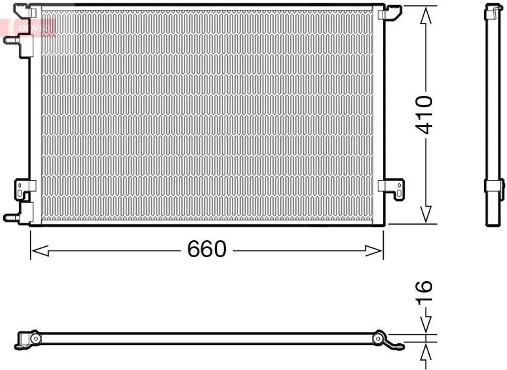 Radiateur de climatisation OE 51749914 pour Opel Signum et Vectra C