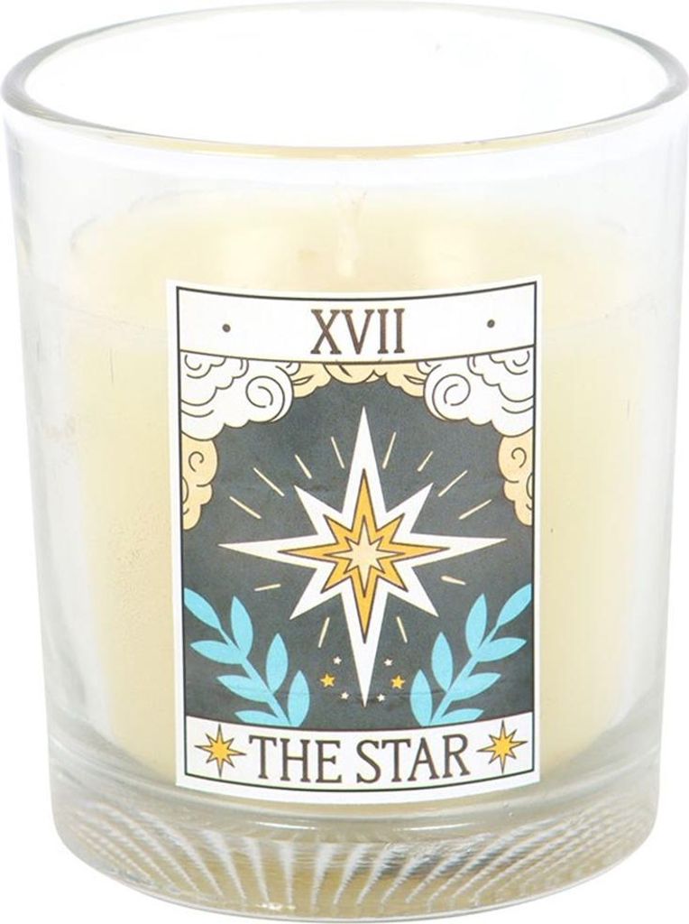 Something Different - "The Star" Tarot, Kerze, Blaubeere Vintage SD10351 (Einheitsgröße) (Weiß/Blaubeere)