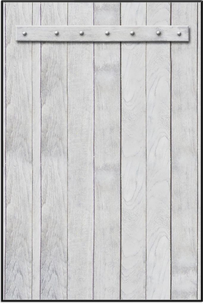 Wallario Wandbild Graue Holztür, Größe: 61 x 91,50 cm, Produktbild 