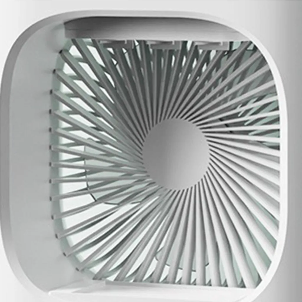 Mini clim USB silencieuse 900ml, refroidissement 3 vitesses blanc