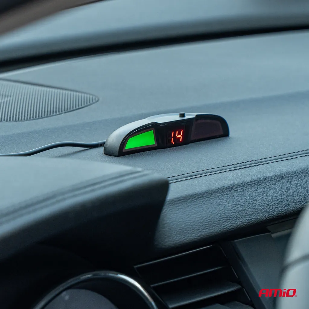 Sensori di Parcheggio Bianchi AMIO-02283 con Display LED COB 4 pz - 2