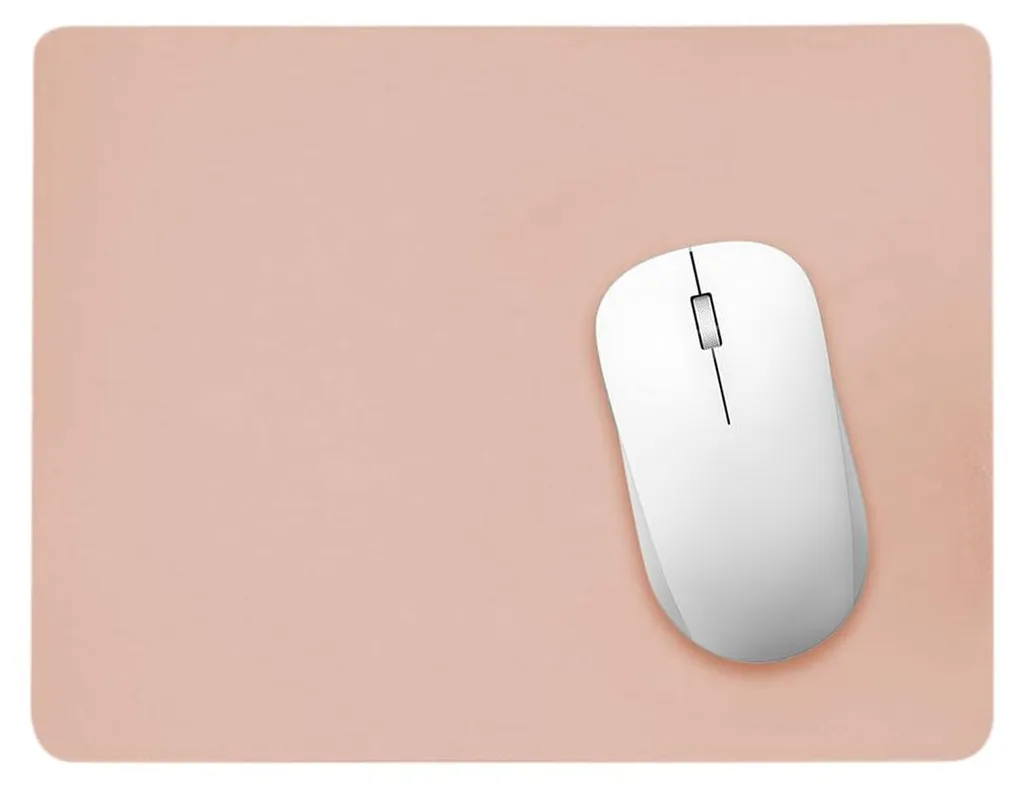 Tapis de souris gaming rose 26x21 cm avec surface lisse et antidérapante