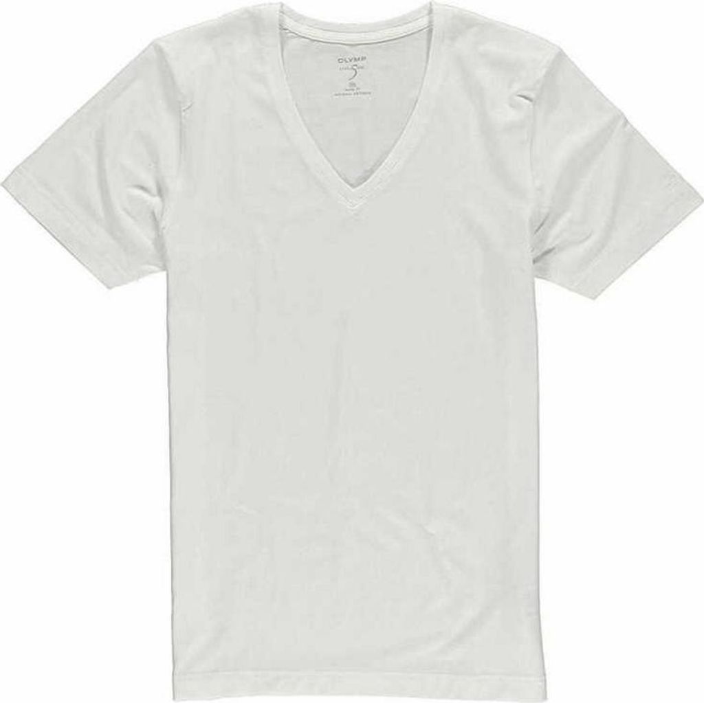 OLYMP Level Five Body Fit T-Shirt XXL V-Ausschnitt weiß, Größe:XX-Large