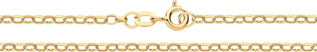 Collier Chaîne Maille Entrelacée pour Femme en Or 9 Carats de 61cm