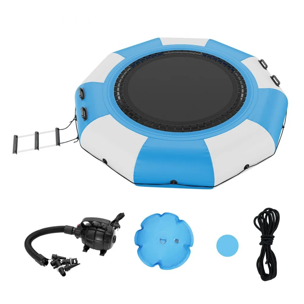 Trampoline aquatique pour famille surface de saut 3,05m² avec échelle