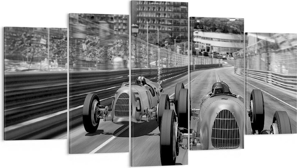 Bild auf Leinwand - Leinwandbild - 5 Teile - Formel 1 Retro Produktbild 