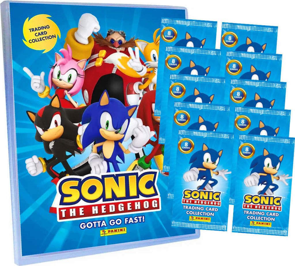 SONIC Karten - (2025) The Hedgehog Sammelkarten - 1 Mappe + 10 Booster