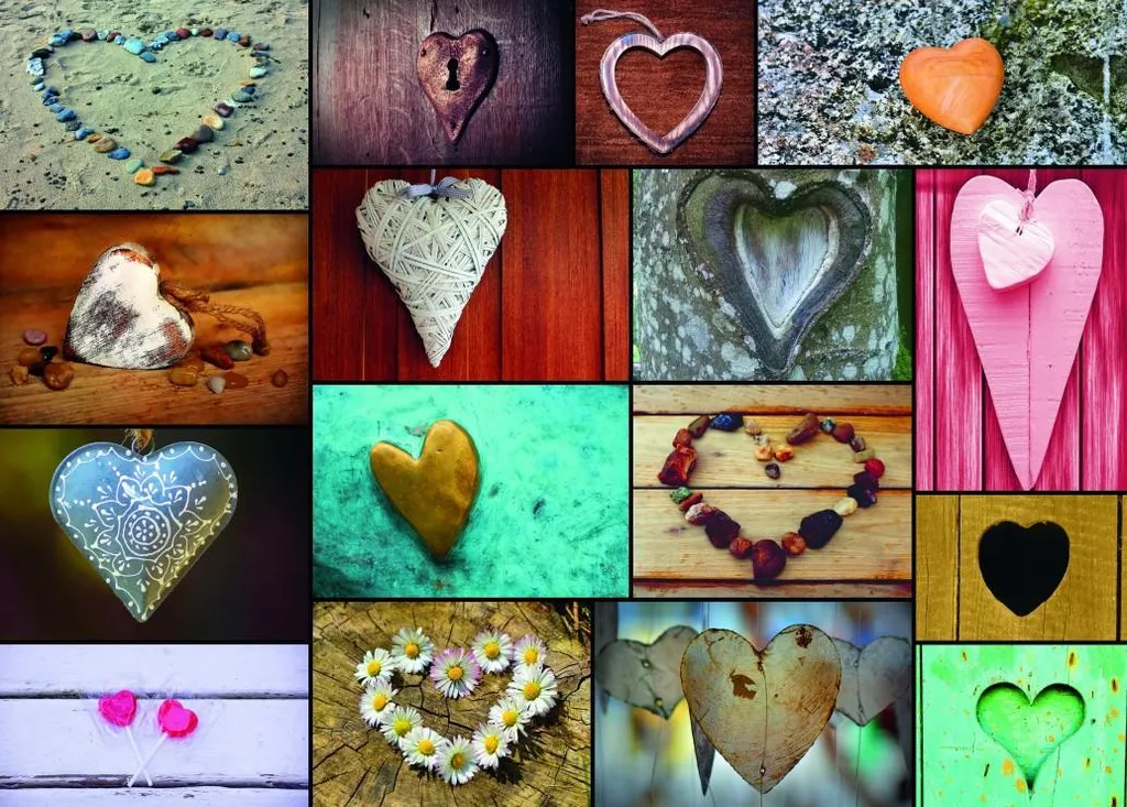 Puzzle Grafika 500 pièces cœur - Impression haute définition mate