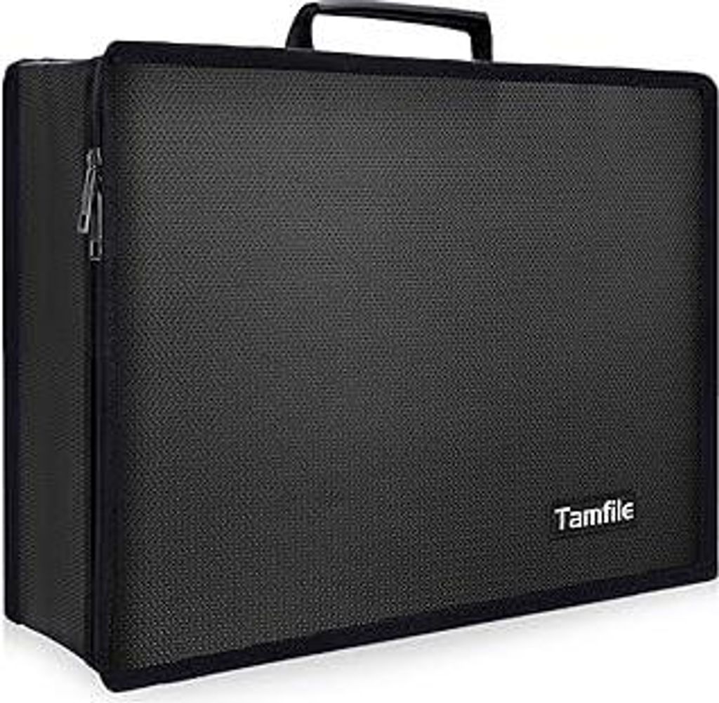 Tamfile Feuerfeste Dokumentenbox Große Kapazität, 16.7 x12.4 x4.2 um Wertsachen für Bankkartenpässe für zu Hause Aufzubewahren Aus Hochwertig...