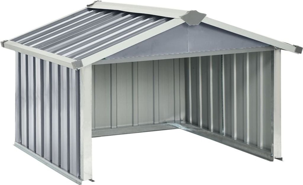 vidaXL Garage pour tondeuse 92x97x63 cm Acier galvanisé Image du produit 