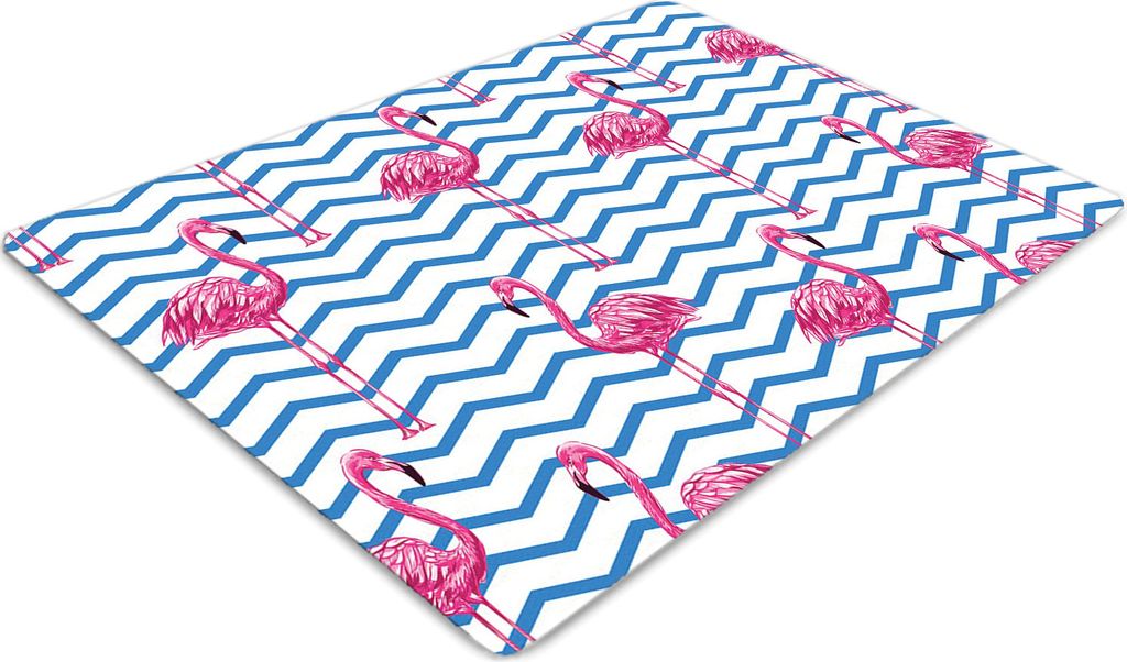Stuhlunterlage Bürostuhlunterlage 120 cm x 90 cm Bodenmatte Bürostuhlunterlage - Flamingos