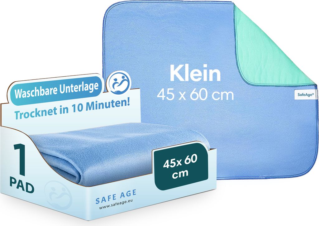 Safe Age® Inkontinenzunterlage waschbar - 45x60cm, Produktbild 