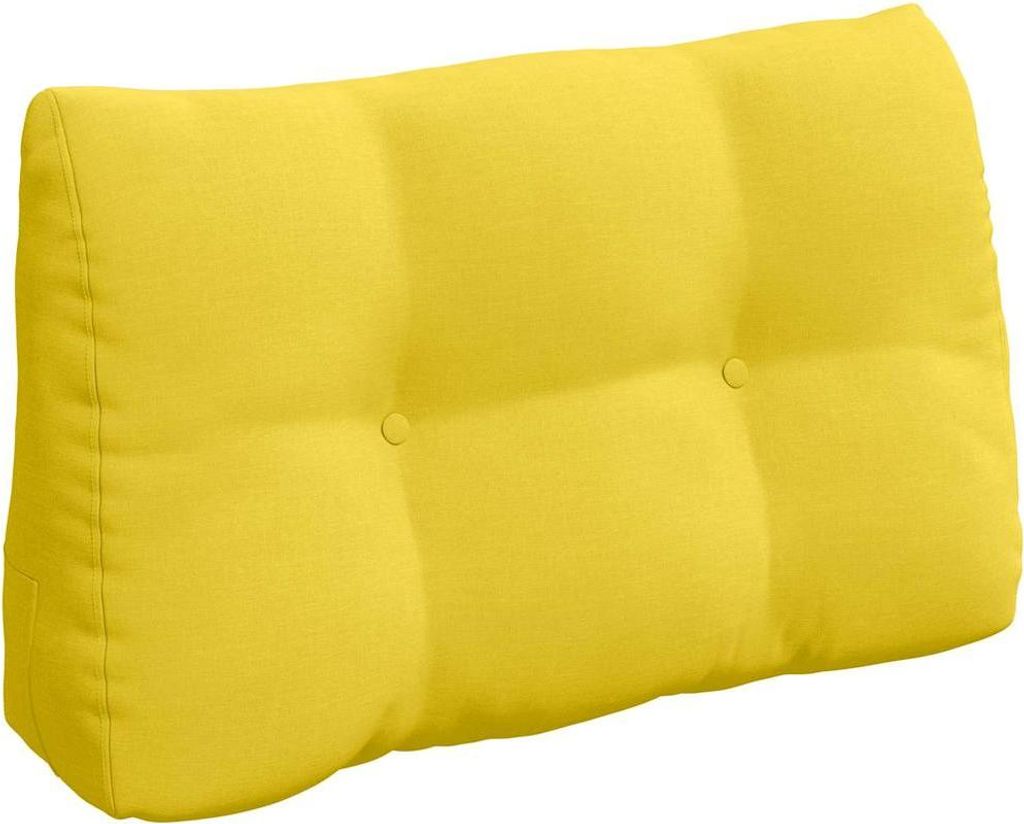 vidaXL Rücken Kissen Helles Gelb 80 x 24 x 50 cm Stoff