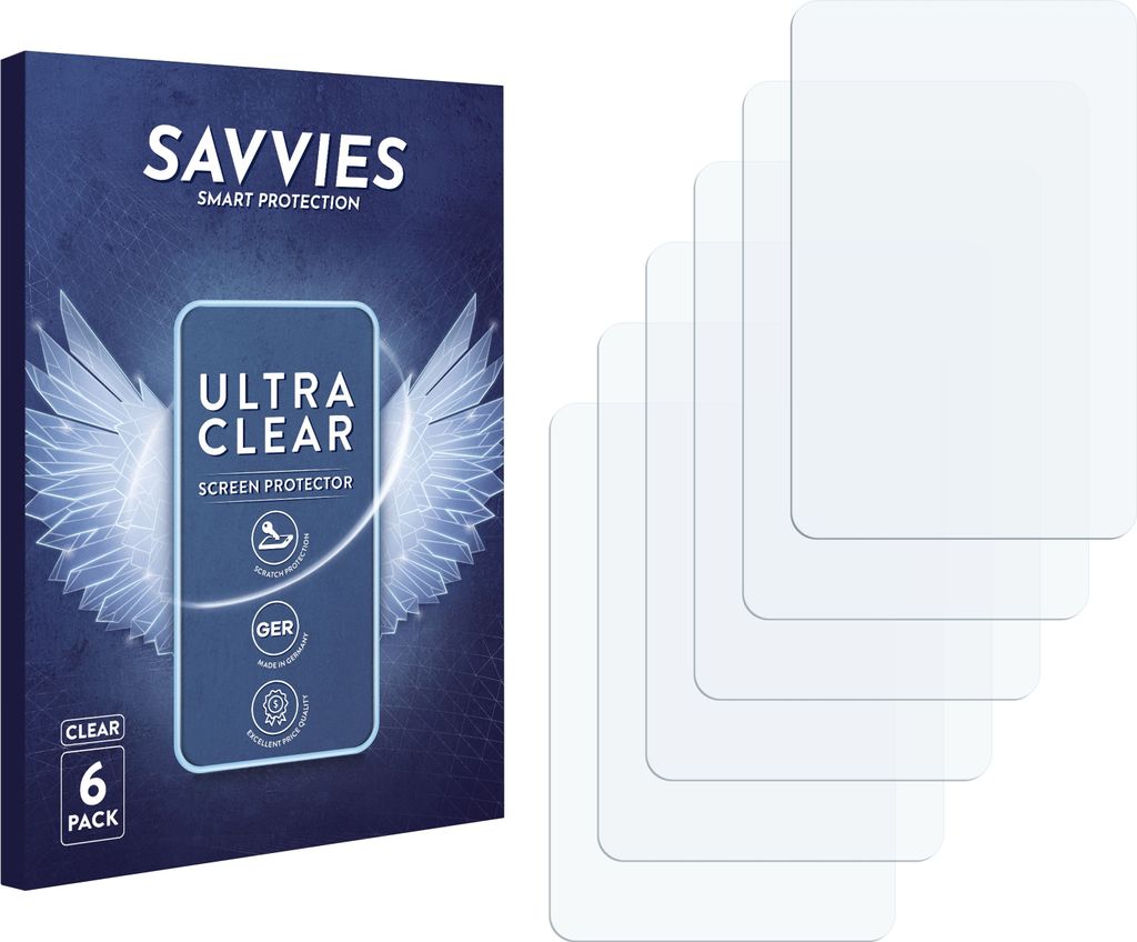 6x Für Prophete BW 020 Schutzfolie Savvies Displayschutz Display Schutz Folie Klar Transparent