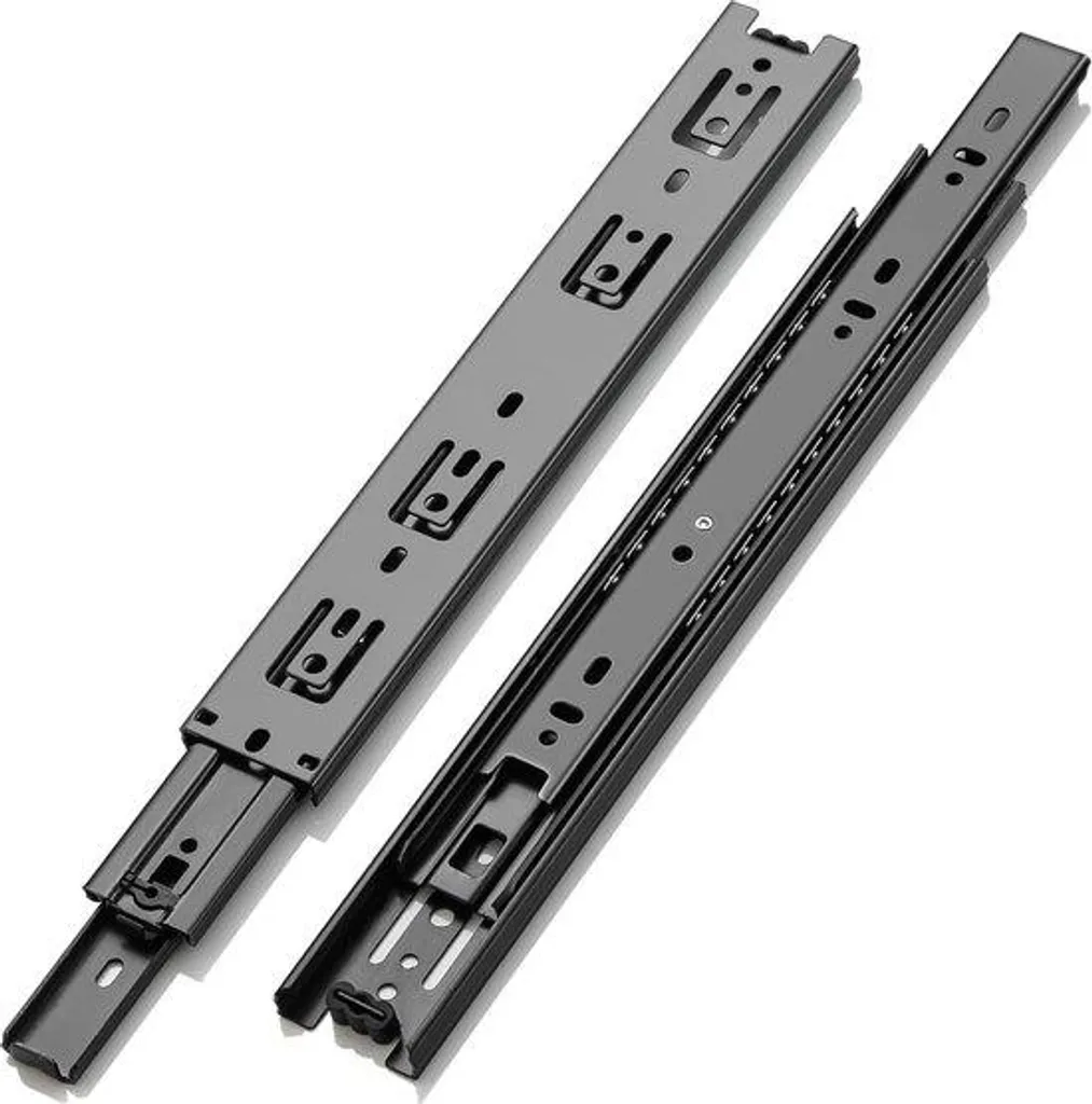 Coulisse de tiroir télescopique 600mm renforcée pour meuble bas 45kg