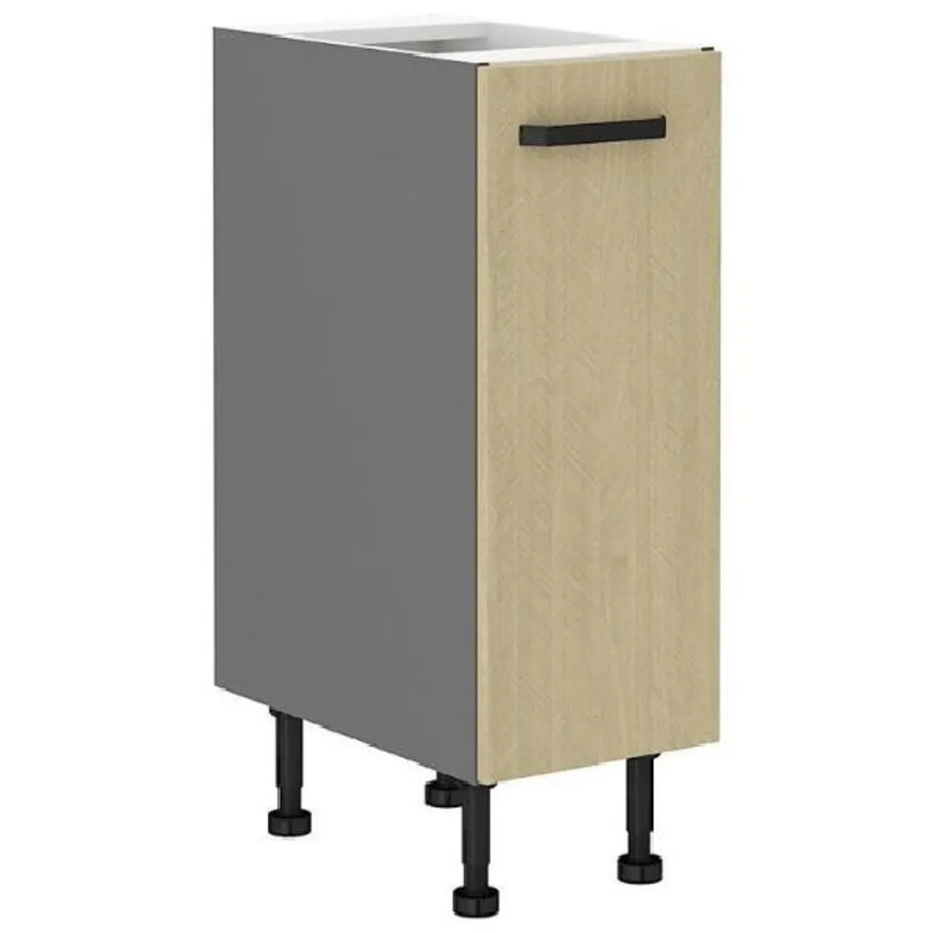 Armoire coulissante anthracite MYRIAM 30 cm avec motifs géométriques