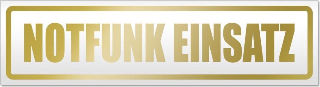 Notfunk Einsatz Magnetschild Schild magnetisch