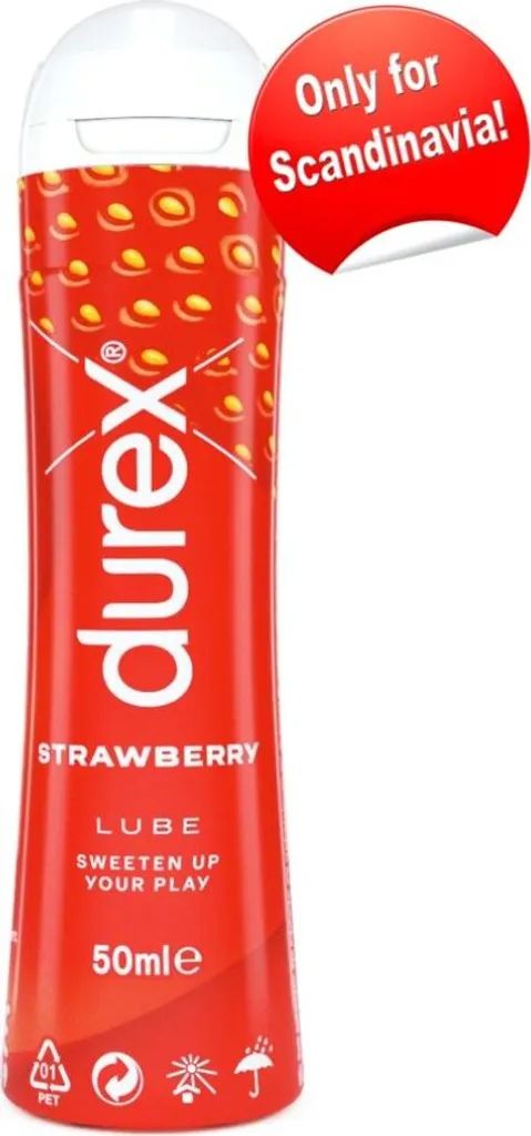 Lubrificante alla Fragola Edibile a Base d'Acqua - Gel Intimo 50ml