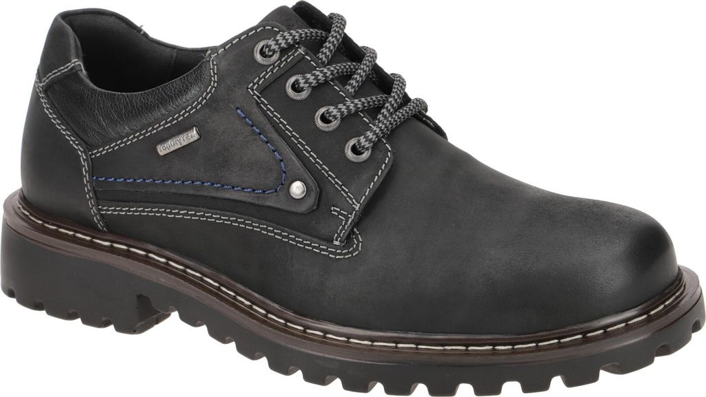 Josef Seibel CHANCE 59 Herrenschuhe - bequeme Schnür Halbschuhe schwarz NEU