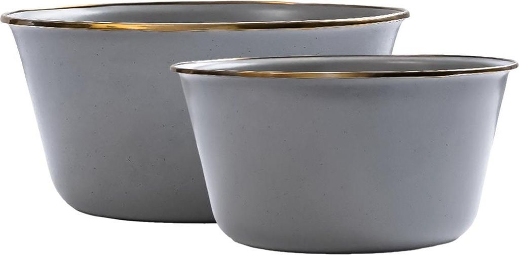 Barebones Schüssel Set Camping Outdoor 2-tlg. 5L & 3L grau gesprenkelt