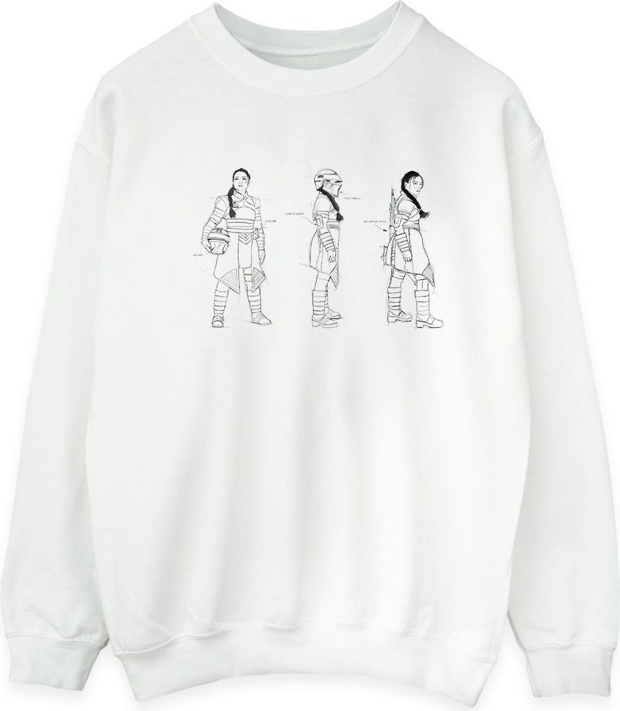 Star Wars - "The Book Of Boba Fett" Sweatshirt für Herren BI43988 (S) (Weiß)