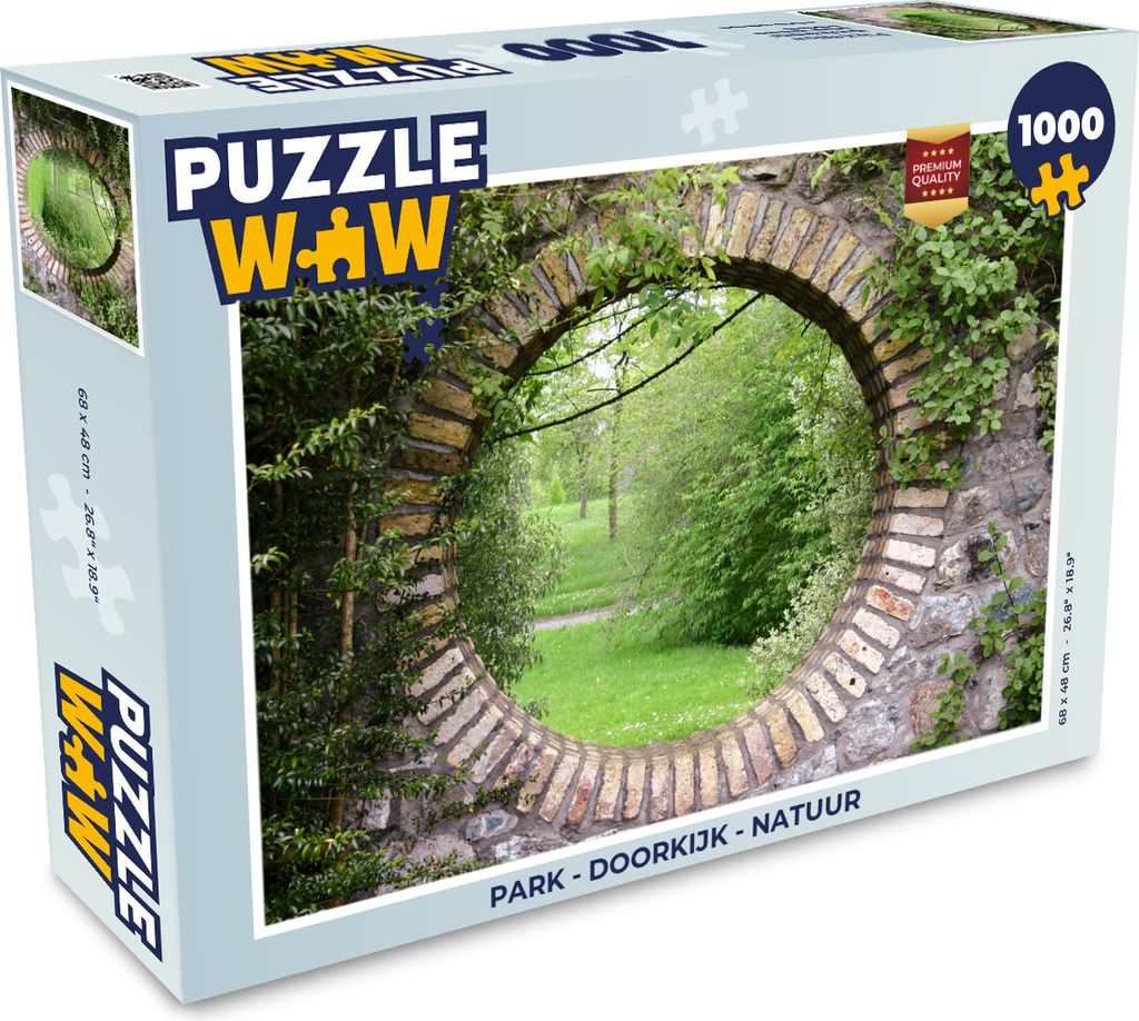 MuchoWow Puzzle 1000 Teile Park - Aussicht - Natur - Erwachsene - Rätsel