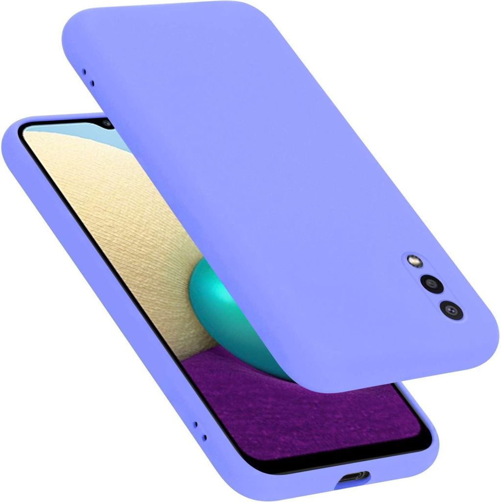 Cadorabo Hülle für Samsung Galaxy A02 / M02 Hülle Silikon Handyhülle Case aus flüssigem Silikon, Kratzfeste und stoßfeste Schutzhülle für S...