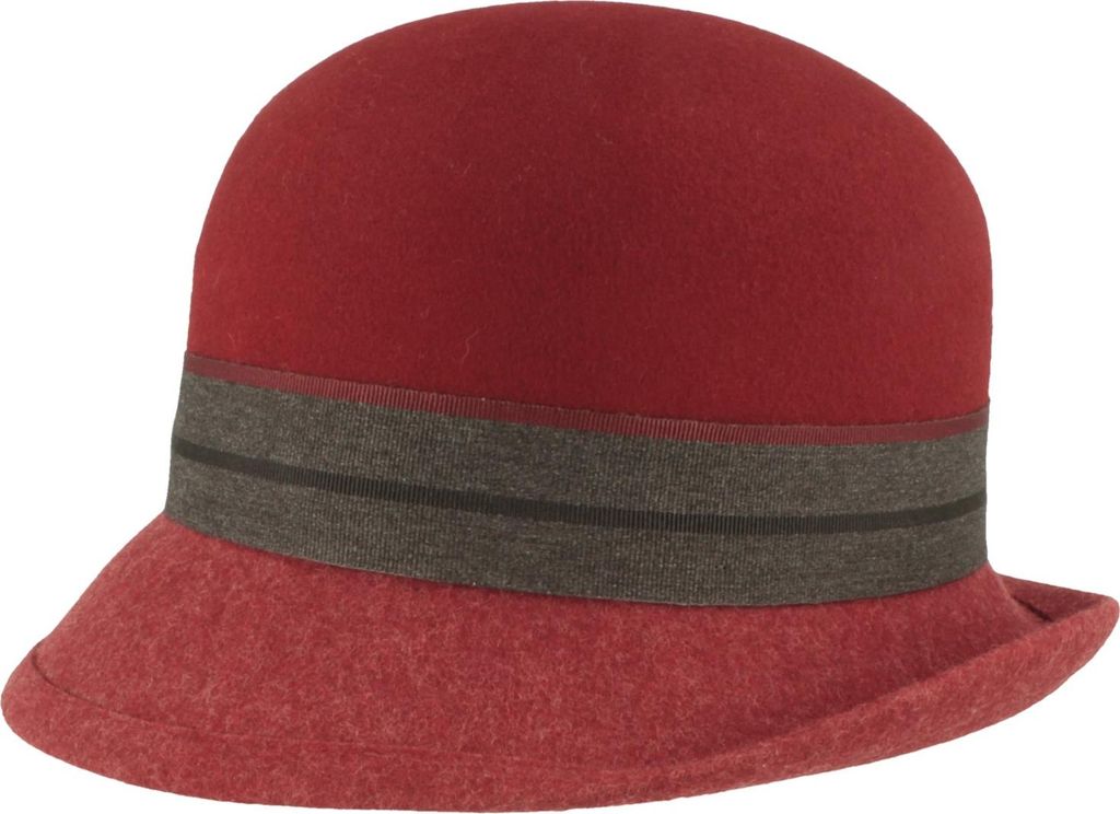 Mayser Nanni knautschbare Glocke mit Kontrastkrempe, rot, Gr. M