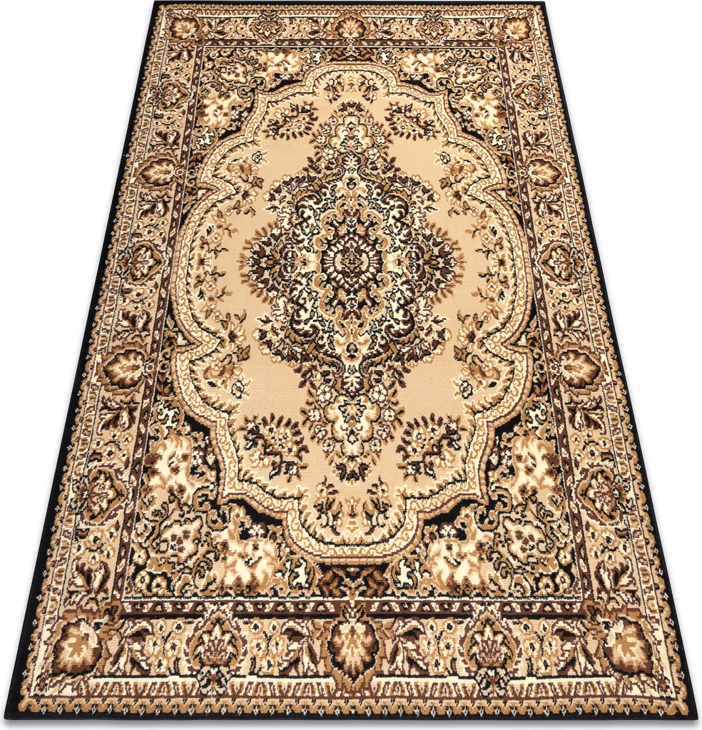 Tapis Beige Facile à Nettoyer 80x150 cm - Style Classique WIOSNA