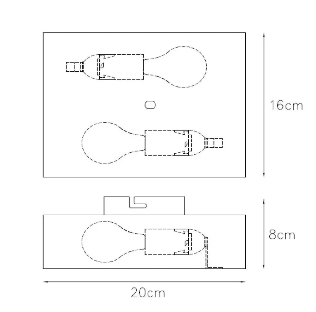 Applique Murale Lucida E14 9W OVALIS : Solution Éclairage Gain de Place - 7