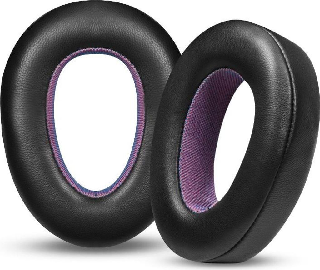 INF Ohrpolster aus Lammfell Schwarz Lila für Sennheiser Produktbild 