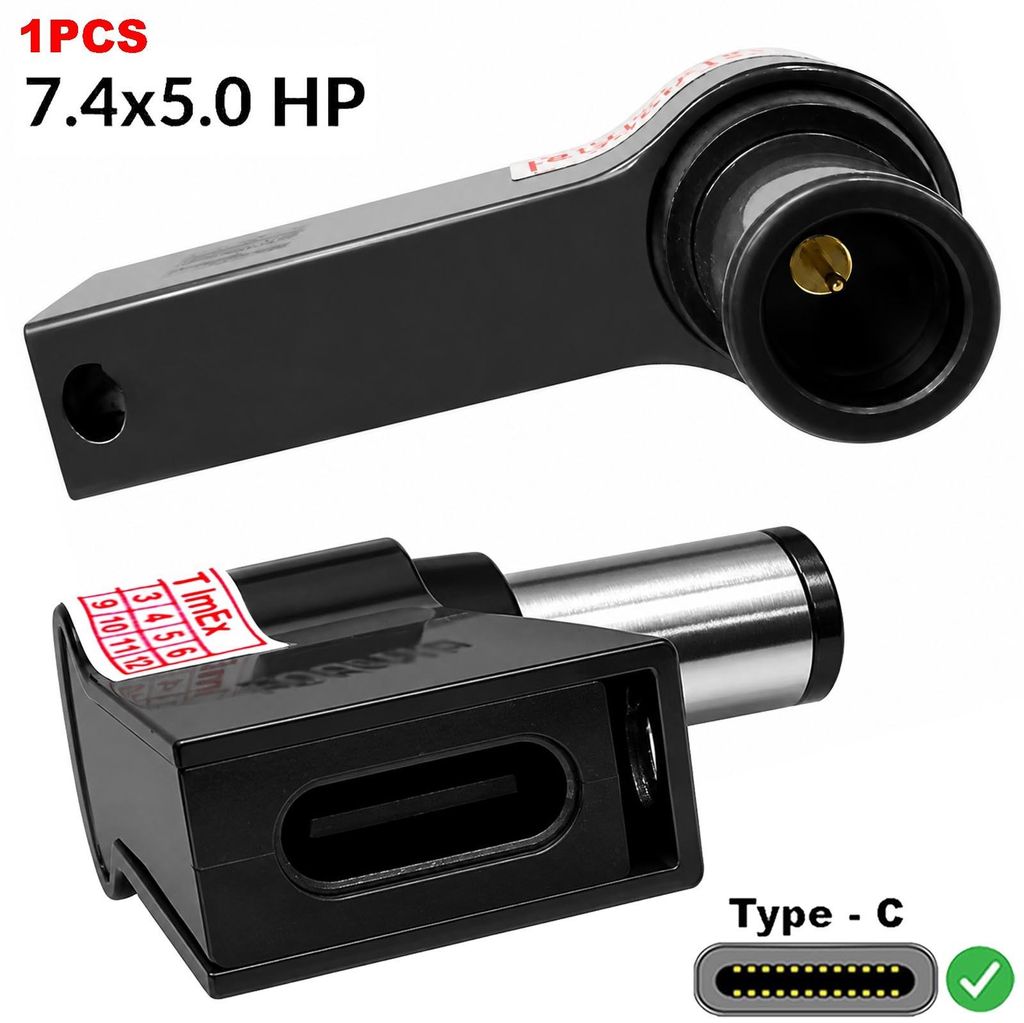 DC stecker 7,4 x 5,0 mm auf USB-C buchse Adapter PD 100W Produktbild 