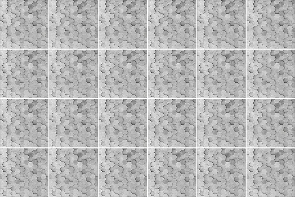 Fliesenaufkleber 15x15 cm – 24 Stück – Selbstklebend – Wasserfest – Pflegeleicht – Hitzebeständig – Für Küche & Bad – Sechseckige...