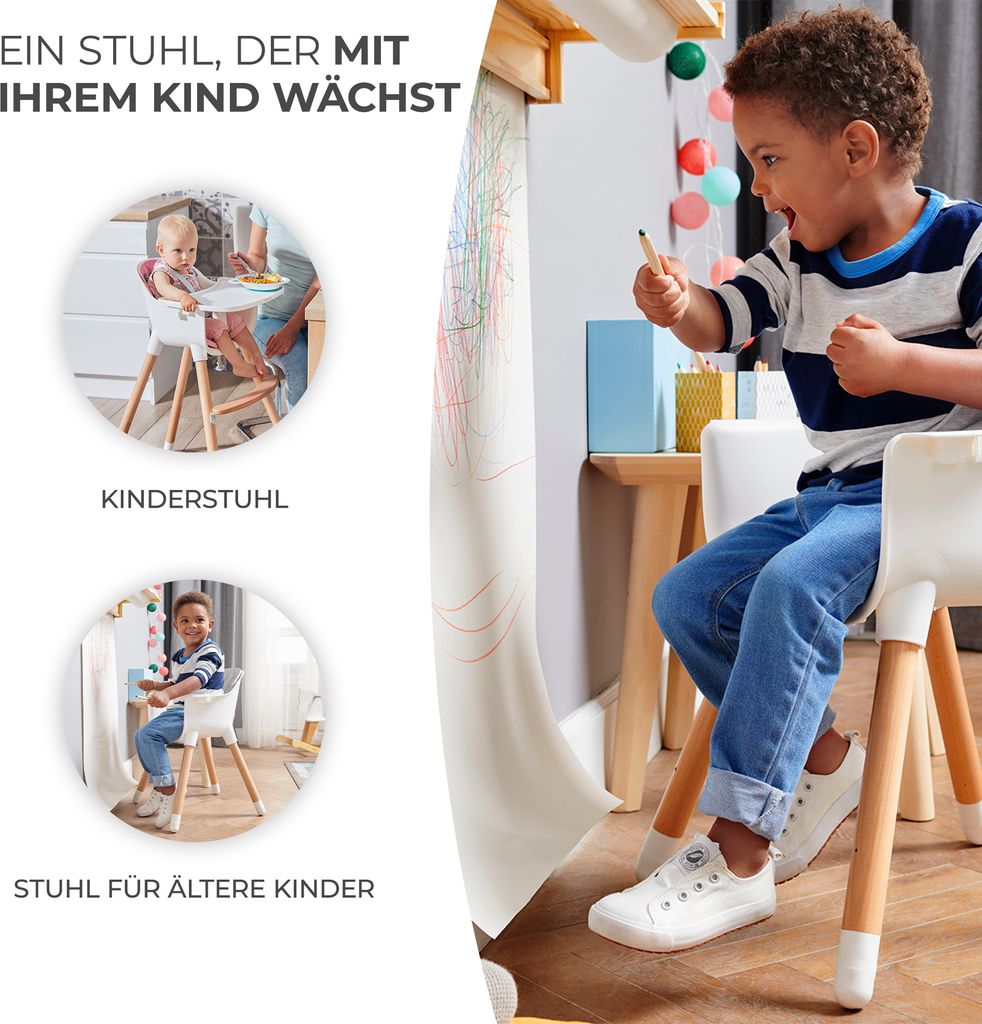6 In 1 Kinder Hochstuhl Barhocker Kinderhochstuhl Babyliege Kinderstuhl