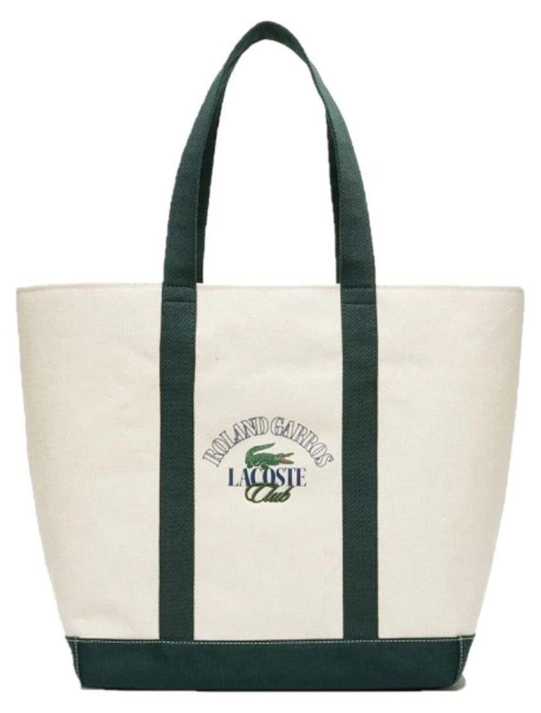 Lacoste - "Roland Garros" Tragetasche, Canvas GT27023 (Einheitsgröße) (Natürlich bedruckt)