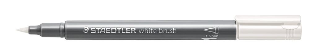 STAEDTLER Pinselstift metallic brush weiß