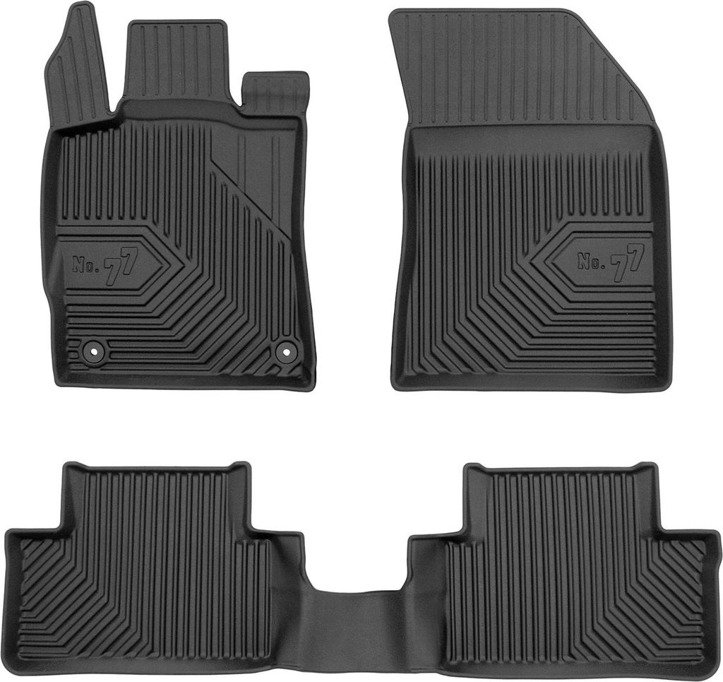 Fußmatten Gummimatten für Opel Astra L Schrägheck 2022-2025 TPE Schwarz 3 tlg