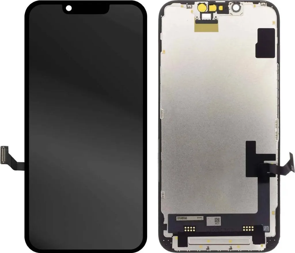 Écran OLED iPhone 16 Clappio souple avec châssis noir pour réparation