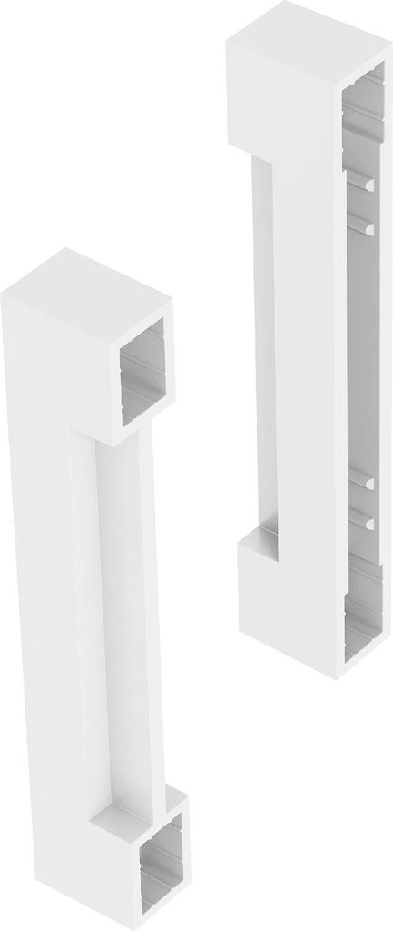 Blum Ambia-Line Doppelrelinghalter, Relinghalter für Legrabox Höhe C, seidenweiß