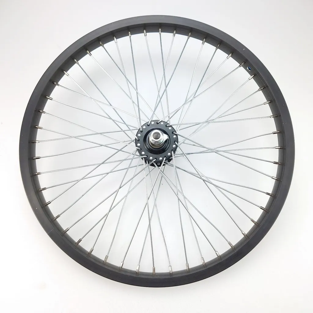 Roue avant 20x1.75 Freestyle noire Jante alu bmx axe 10mm