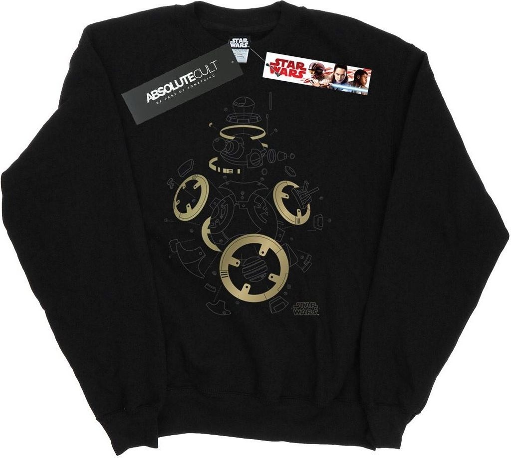 Star Wars - "The Last Jedi" Sweatshirt für Herren BI46165 (S) (Schwarz)
