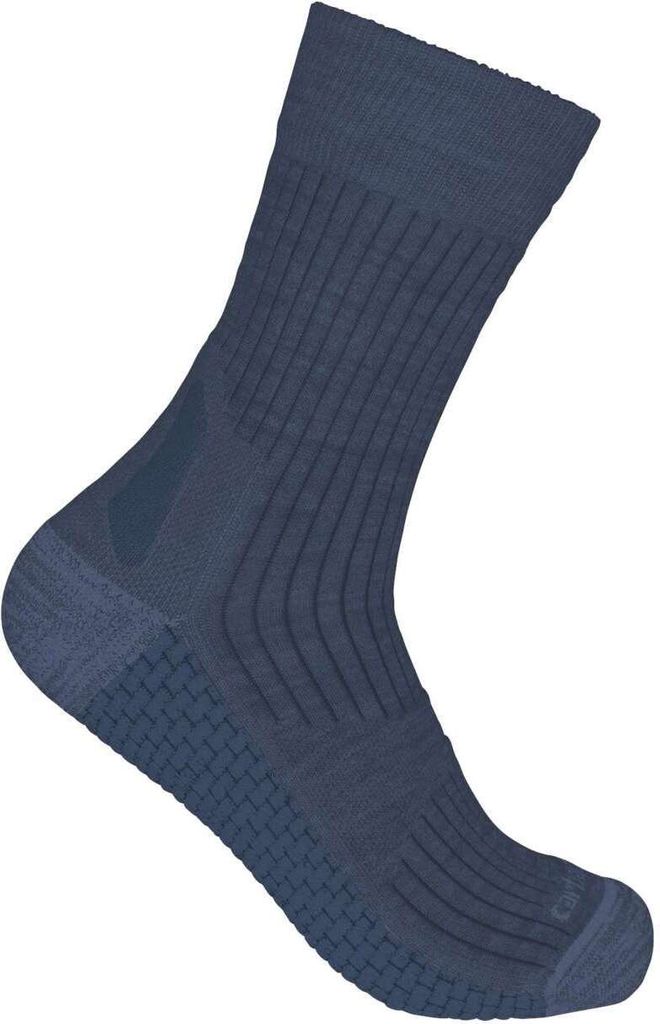 Carhartt SS9260-W Force Grid Midweight Synthetic-Merino Wool Blend Short Crew Sock Navy Heather L