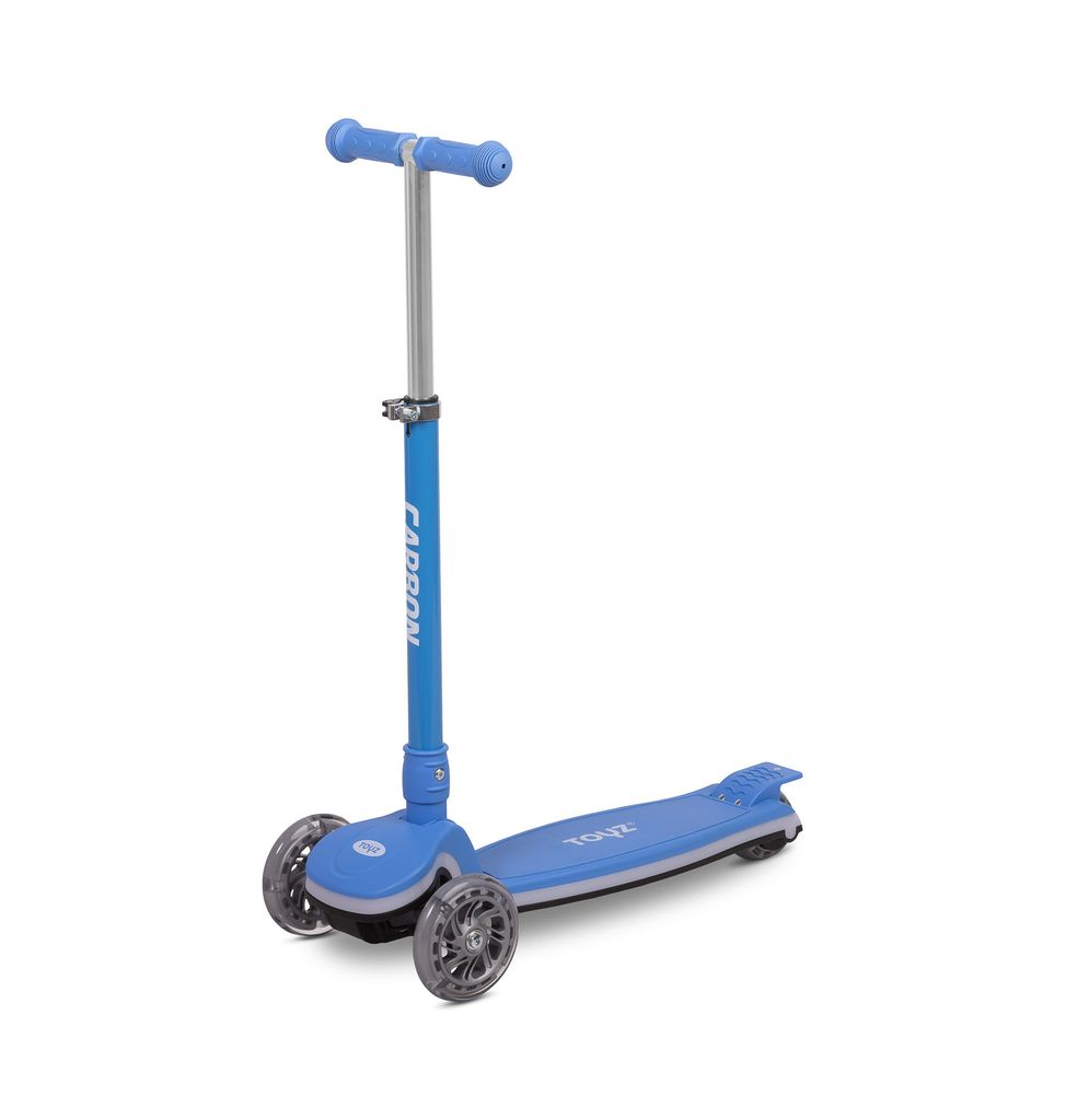TOYZ Carbon, Roller Kinder, Scooter Kinder, Kinderroller, Dreirad, Hellblau