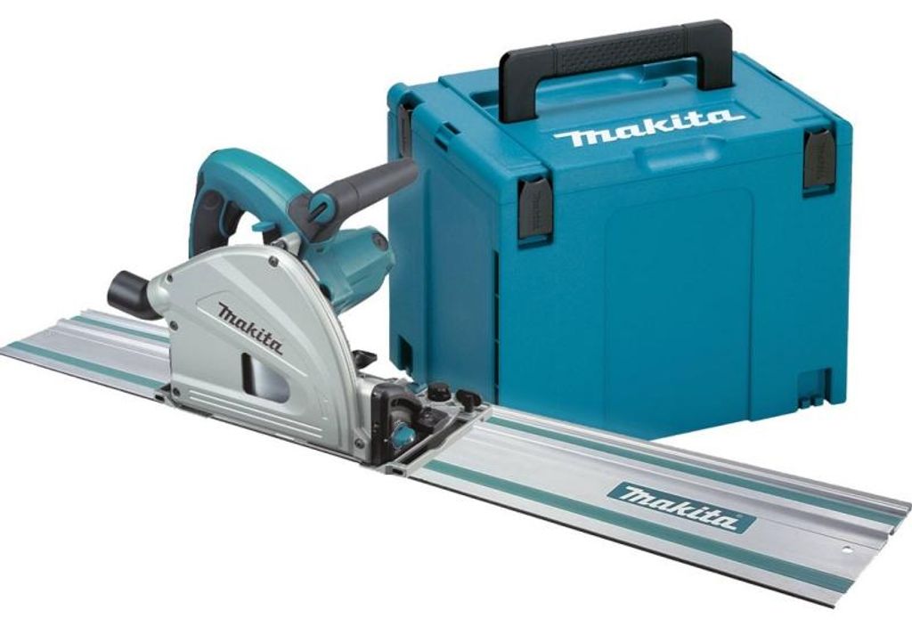Makita Tauchsäge SP6000J1 mit Führungsschiene und MAKPAC Produktbild 