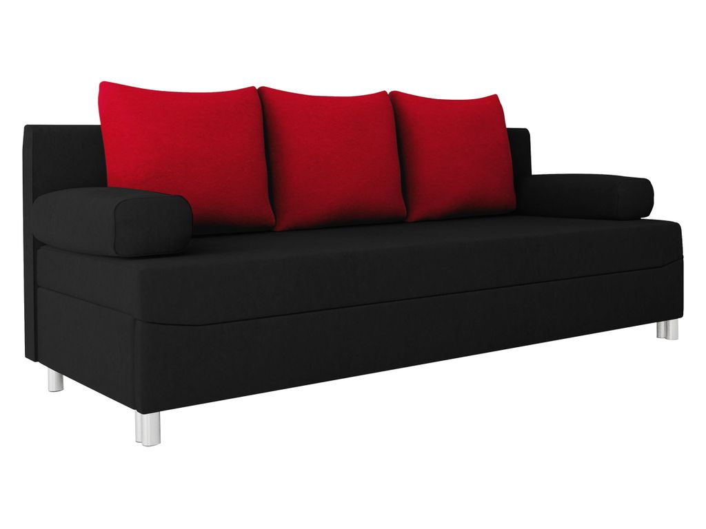 MIRJAN24 Schlafsofa Dover mit Bettkasten und Schlaffunktion, Bettsofa, Couch vom Hersteller (Sofa ohne Polsterhocker, Farbe: Alova 04 + Alova 46)