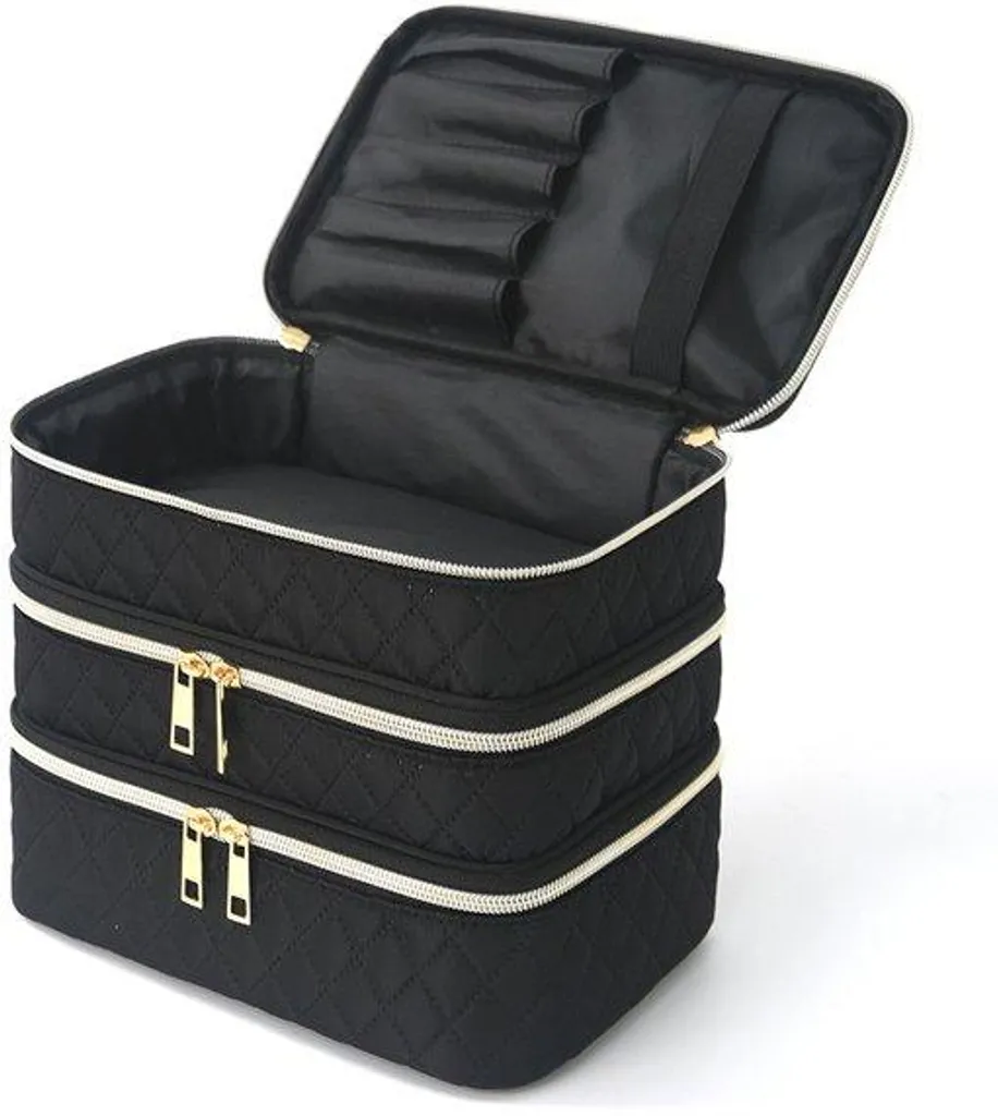 Trousse de toilette anti-désordre à 3 compartiments pour voyage serein