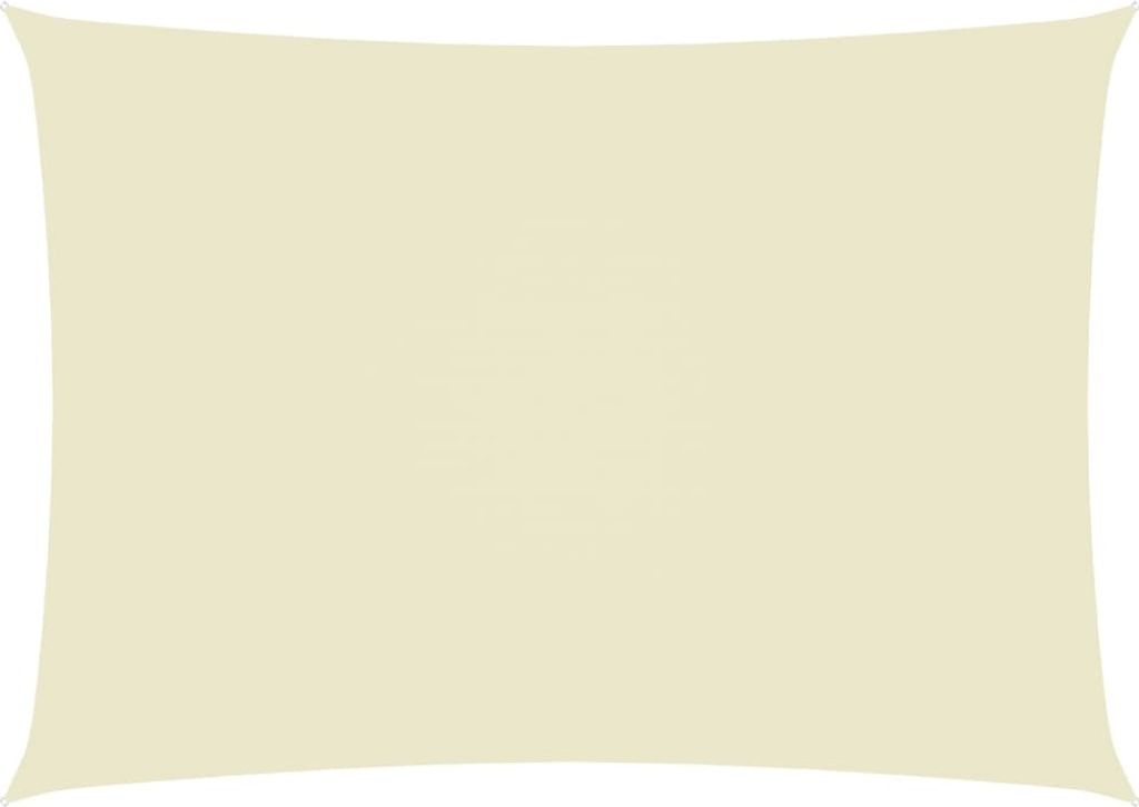 Ankonbej Sonnensegel Oxford-Gewebe Rechteckig 3x4,5 m Creme