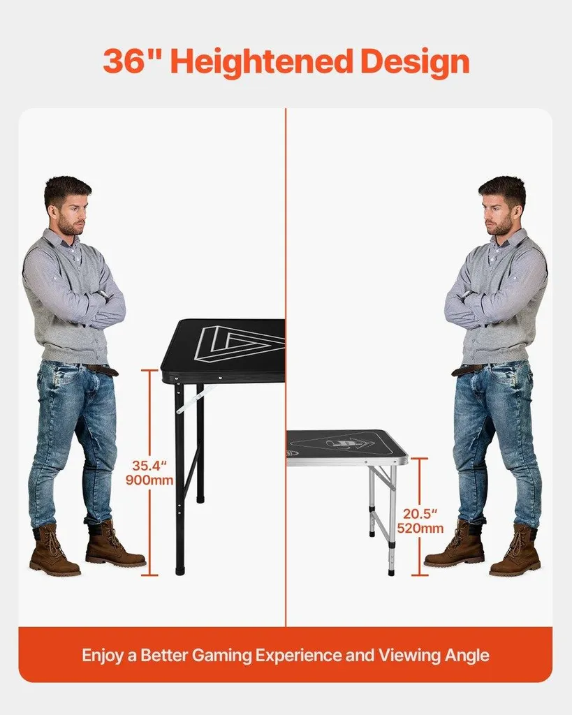 Table Beer Pong Portable 2,4m : Plus de Problème de Place pour vos Soirées