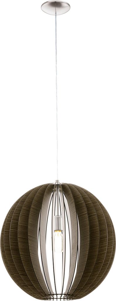 Eglo Hängeleuchte Holzstaboptik COSSANO nickel-matt, E27 Produktbild 
